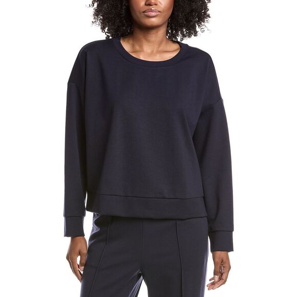 EILEEN FISHER Tops - Eileen Fisher Womens  Round Neck Boxy Top, Navy